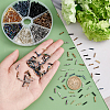 1260Pcs 7 Style Glass Twisted Bugle Beads SEED-PH0001-55-3