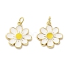 Brass Enamel Pendants KK-M324-10G-1