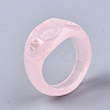 Resin Finger Rings X-RJEW-N033-008-C02-5