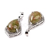 Natural & Synthetic Mixed Gemstone Pendants G-H283-04P-4