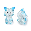 Luminous Handmade Lampwork Beads Strands LAMP-Z007-03G-4