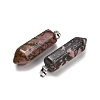 Natural Rhodonite Pendants GG-CBAA0EE-02P-05-3