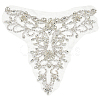 1Pc Rhinestone Iron on/Sew on Patches PATC-GO0001-08-1