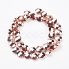 Electroplate Non-magnetic Synthetic Hematite Beads Strands G-K259-55-10mm-01RG-2