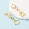 Brass Micro Pave Cubic Zirconia Hoop Earrings EJEW-A149-04A-G-3