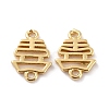 Eco-Friendly Brass Links Connectors X-KK-C226-06G-RS-1