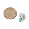 Glass Seed Beaded Flowerpot Pendants PALLOY-MZ00520-03-2