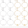 12Pcs 6 Styles 304 Stainless Steel Paperclip Chain Satellite Chain Bracelet Making BJEW-SP0001-28-1