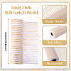 2 Rolls PP Decor Mesh Ribbon with Metallic Foil for Wreath Swags Party Decoration OCOR-TA0003-40-3