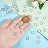 30Pcs 304 Stainless Steel Linking Rings STAS-UN0046-57-4