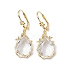 Glass Leverback Earring EJEW-C077-02KCG-01-1