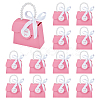 Rectangle Paper Gift Bags with Hole Imitation Pearl Handle CON-WH0110-019A-1