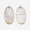Natural Quartz Crystal Big Pendants G-Q983-A08-2