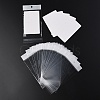 100Pcs Rectangle Paper One Pair Earring Display Cards with Hanging Hole CDIS-YW0001-02B-2