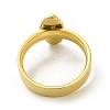 PVD Vacuum Plating 304 Stainless Steel Oval with Virgin Mary Finger Ring for Women RJEW-A013-02G-03-2