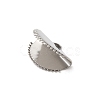 Non-Tarnish 304 Stainless Steel Ribbon Crimp Ends STAS-C080-05B-P-2