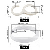 6Pcs 2 Style Plastic Hook Hangers FIND-WR0010-29-2