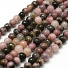 Natural Rhodonite Beads Strands X-G-F364-01-8mm-1