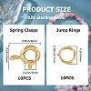 10Pcs 925 Sterling Silver Spring Ring Clasps STER-CN0001-22G-2