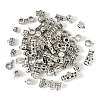 75Pcs 15 Styles Tibetan Style Alloy Tube Bails FIND-FS0004-50-3