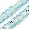 Handmade Lampwork Beads Strands LAMP-N021-42B-1
