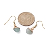 Natural Mixed Gemstone Heart Dangle Earrings EJEW-JE05469-3