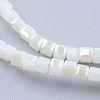 Electroplate Glass Beads Strands EGLA-F121-HR-B01-3