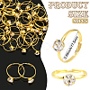 40Pcs Adjustable Alloy Rhinestone Finger Rings for Women RJEW-SP0001-02G-2
