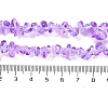 Spray Painted Transparent Glass Beads Strands GLAA-P060-01A-12-4