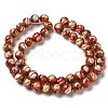 Gold Sand Lampwork Beads Strands LAMP-E036-06C-2