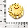 Golden Tone Alloy Rhinestone Buttons LS-BUTT-WH0051-02D-G-3