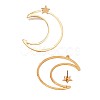 Star with Moon Alloy Stud Earrings FS-WGC80EF-01-5