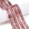 Natural Strawberry Quartz Beads Strands G-G980-29B-2