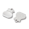 Rhodium Plated 925 Sterling Silver Charms STER-C003-09P-2