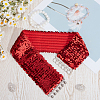 Sparkle Sequins Wide Elastic Dress Belts AJEW-WH20128-026P-02-4