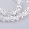 Spray Painted Crackle Glass Beads Strands CCG-Q001-6mm-01-3