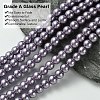 Eco-Friendly Dyed Glass Pearl Round Beads Strands HY-A002-6mm-RB116-3