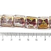 Handmade Gold Sand and Silver Sand Lampwork Beads FOIL-C001-01B-04-4