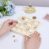 16-Slot Microfiber Jewelry Display Trays AJEW-WH0031-15B-3