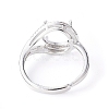 Adjustable Brass Finger Ring Components KK-L193-02P-3