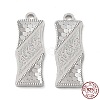 Rhodium Plated 925 Sterling Silver Pendants STER-C003-01P-1