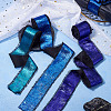 3 Rolls 3 Colors Polyester Frayed Ribbon DIY-TA0011-50-4