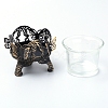 Iron Hollow Butterfly Candle Holder DJEW-WH0033-05AB-2