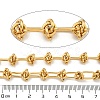 10M Ion Plating(IP) 304 Stainless Steel Oval & Knot Link Chains CHS-G034-05G-2