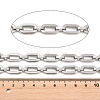 201 Stainless Steel Oval Link Chains CHS-H118-15P-2