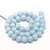 Natural Aquamarine Beads Strands G-R446-8mm-05-2