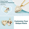 8Pcs 8 Style Brass Locket Pendants KK-BC0004-42-4