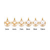 Brass Micro Pave Cubic Zirconia Cup Pearl Peg Bails Pin Pendants KK-T079-05G-3