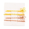 4Pcs Painted Iron Hair Bobby Pins PHAR-I007-14B-1