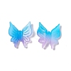 Two Tone Opaque Acrylic Cabochons OACR-C009-11B-2